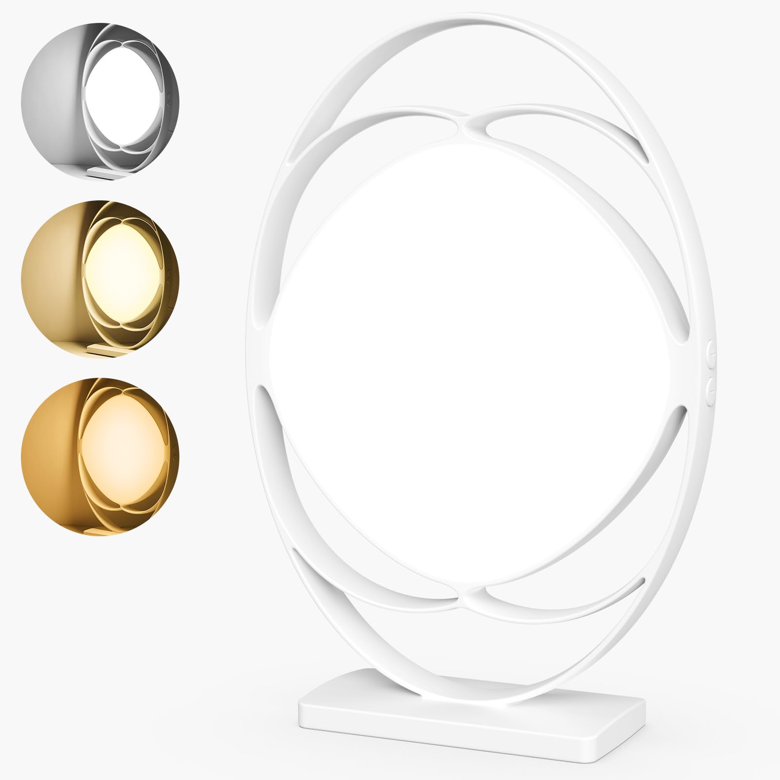 Wopigh Sad Lamp, 10000Lux Sad Light, Light Therapy Lamp, Happy Sunlight Lamp, 3 Color Temperature & 4 Timer & 5 Brightness, Memory Function LED Daylight Lamp, Use for Home/Office/Decoration.