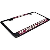 Black Metal License Plate Frame - Second Generation - Alumni Version (Virginia Tech)