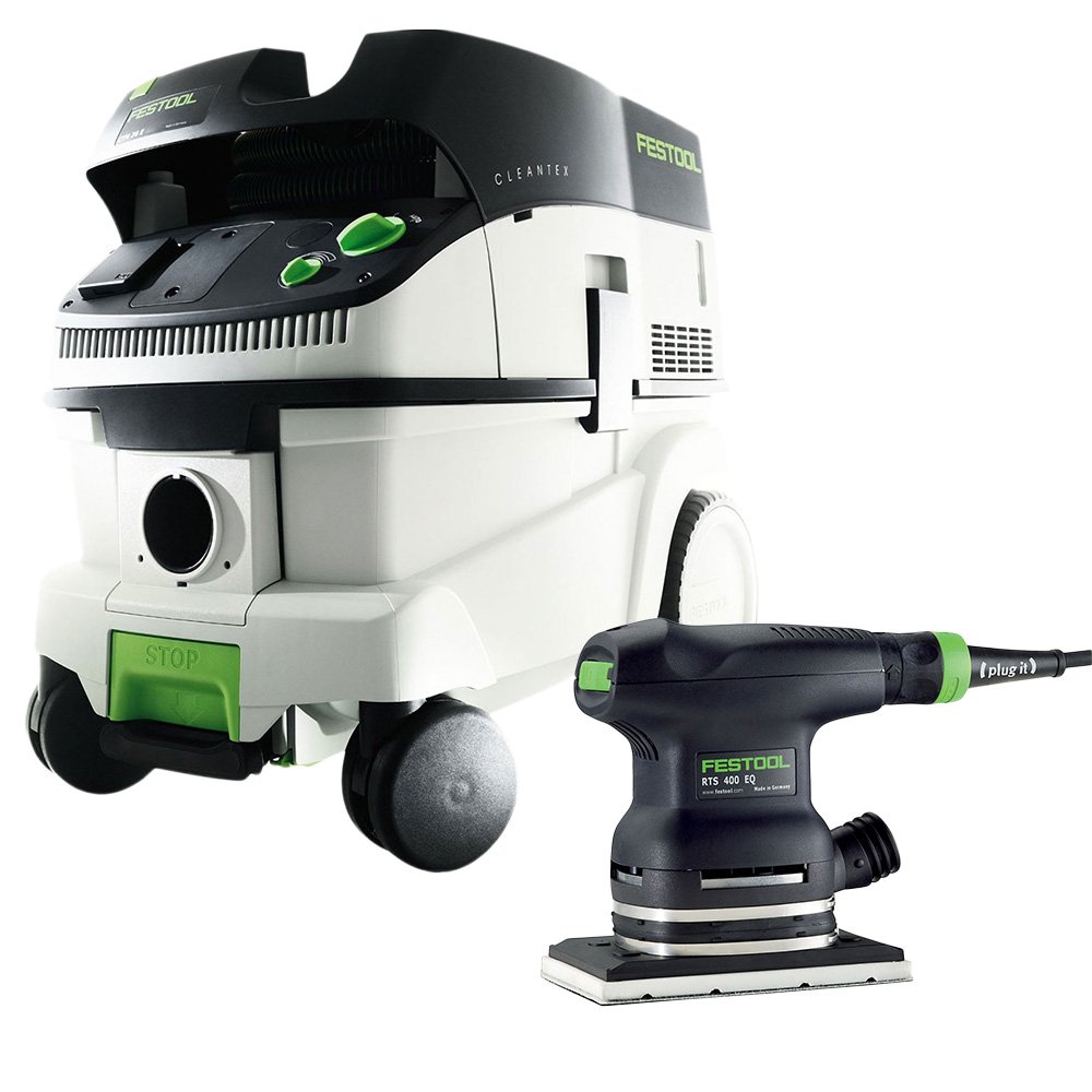 Festool P26567863 RTS 400 EQ Orbital Sander + CT 26 Dust Extractor