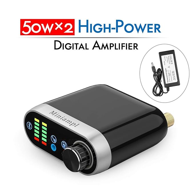 Nobsound Hi-Fi Bluetooth 5.0 Power Amplifier; Home Stereo Lossless Wireless Audio Receiver; 100W Class D Digital Speaker Amp 