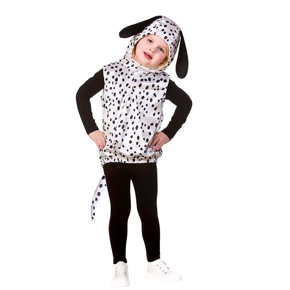 Wicked Costumes Child/Kids Unisex Dalmatian Animal Tabard Fancy Dress Costume (One Size 3-5 years)