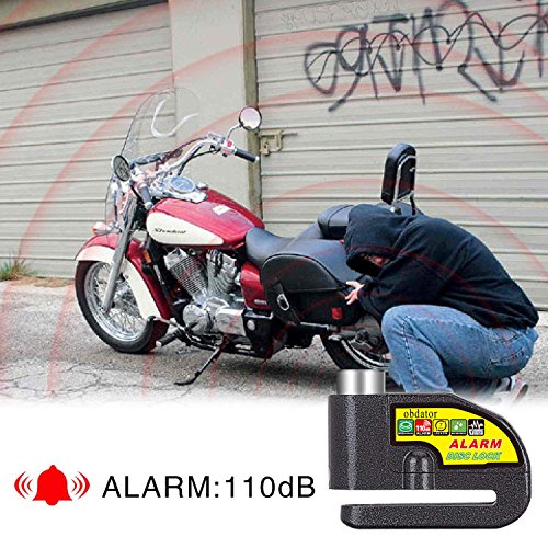 Alarm Disc Lock OBDATOR Anti-theft Motorcycle Motorbike Alarm Disc Lock with 110dB Alarm Sound and 7mm Pin Brake Disc Wheel Security Lock for Motorcycles - Thumbnail 6