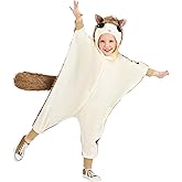 Toddler’s Animal Costume, Cute Flying Squirrel Jumpsuit For Halloween & Dress Up