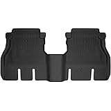 Husky Liners X-act Contour Floor Mats | Fits 2018-2025 Jeep Wrangler JL 4-Door | 2nd Row, 1-pc Black - 54631