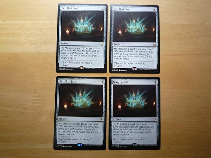 Amazon Co Jp Mtg C19 運命の巻物 Scroll Of Fate 英語 4枚セット ホビー 通販