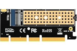 GLOTRENDS PA05 M.2 NVMe to PCIe 4.0 X4 Adapter, Without Bracket for Compact Case or 2U high Case Installation, for 2280/2260/