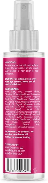 Mielle Organics Mongongo Oil Thermal Heat Protectant Spray 8 oz for view 2