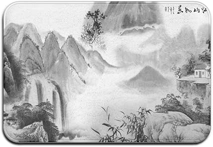 LiminiAOS Badematte, traditionelle chinesische Malerei des