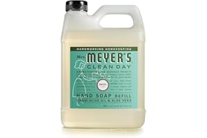 Mrs. Meyer's Clean Day Recharge de savon liquide pour les mains, sans cruauté envers les animaux et biodégradable, fabriqué a