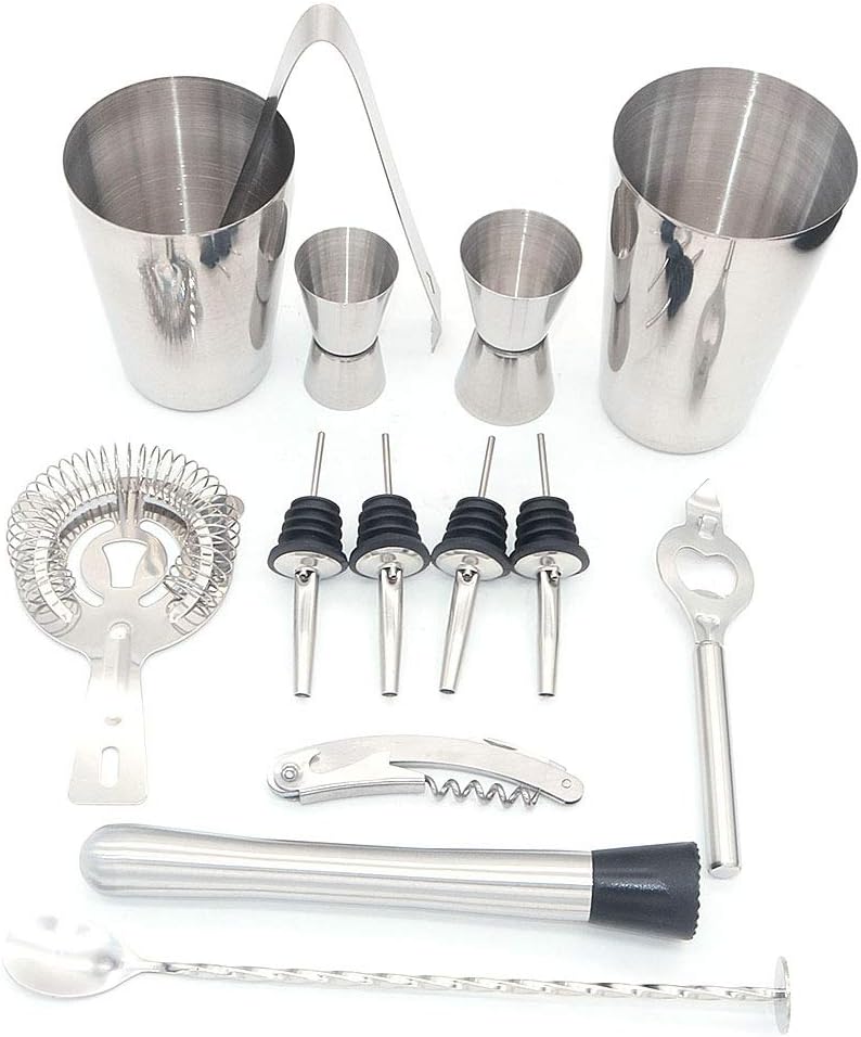 GUSTO CASA - Set Cocktail In Acciaio Inox - Set 5 Pezzi U2013 On Line Happy Casa Store