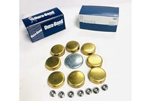 J MARTIN AUTO Cam Bearing & Brass Freeze Plug Bundle Compatible with 1967-1990 Chevy BBC 396 402 427 454