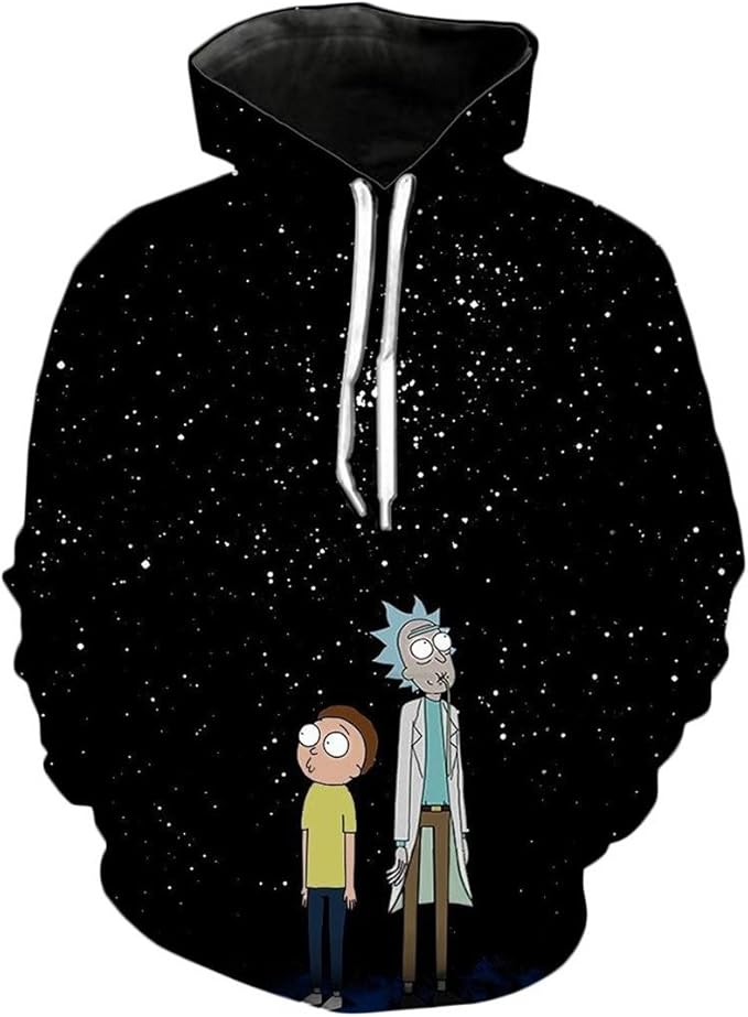 rick and morty 3d hoodie