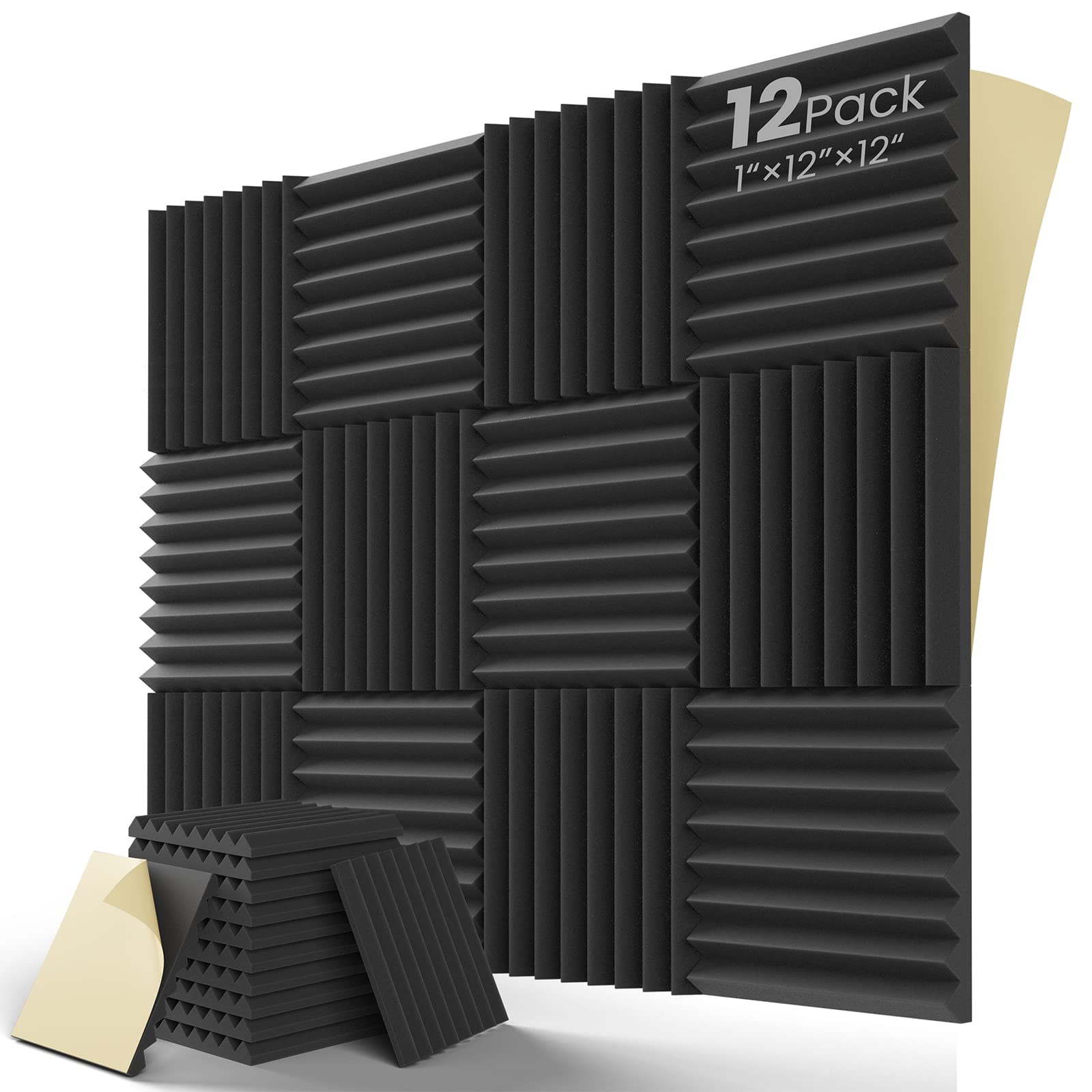 Mua Upgrade 12 pack Sound Proof Foam Panels With Self-Adhesive, 1" X 12 ...