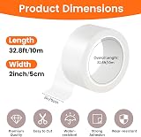 BQMEZRNUS Window Weather Sealing Tape 2in x 32.8ft Clear Adhesive Sealant view 2