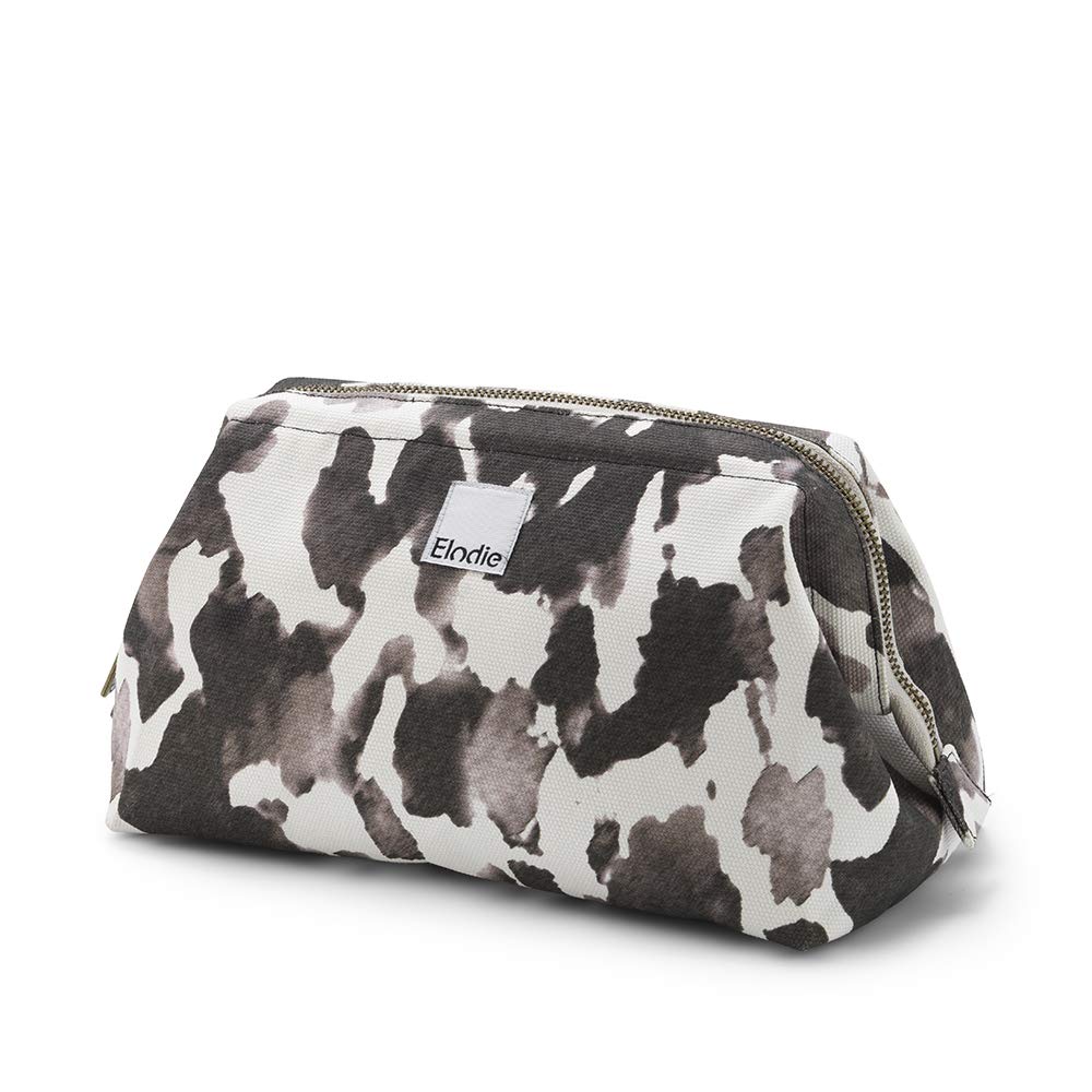 Elodie Details Wash Bag/Toiletry Bag Zip&Go in Canvas with Large Opening - Wild Paris, Black/White
