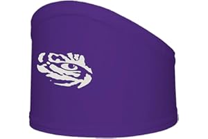 VIVE LA FETE Sports Headband for Men, Football Skull Wrap with College Logo and Design - Stretchy Moisture Wicking 100% Polyester