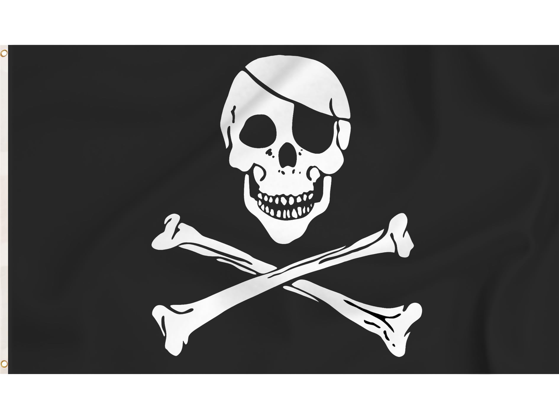 Storm&Lighthouse Pirate Flag Jolly Roger Pirate Flag Skull and Crossbones Pirate Accessories Flags 5ft x 3ft with Eyelets