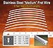 Guitar Fret Wire - Super-Durable Stainless Steel Medium Gauge - Six Feet