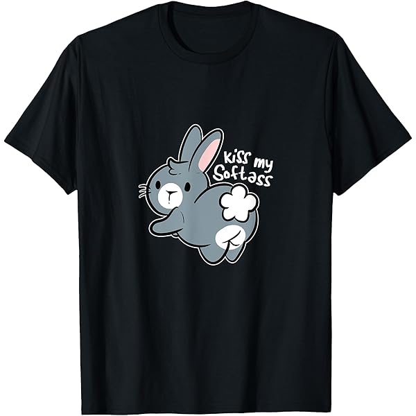 Amazon.com: Kiss My Ass Sweet Rabbit in Love T-Shirt : Clothing