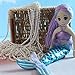 Snuggle Stuffs Blue/Purple Pearl Mermaid Plush Doll, 17