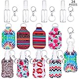 24 Pieces Empty Travel Size Bottle with Keychain