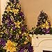KI Store Large Christmas Poinsettia Flower Ornaments for Christmas Tree Decorations Pack of 6 Oversize Artificial Poinsettia Flower Picks Stems for Xmas Tree Wedding Centerpiece (Gold, 14-Inch)