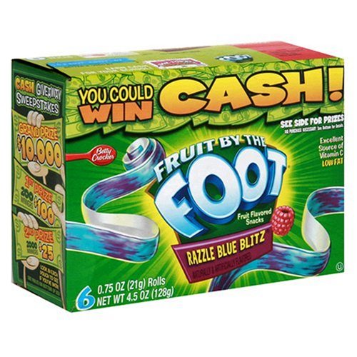 Fruit by the foot Fruit snacks - razzle Blue blitz (016000277281)