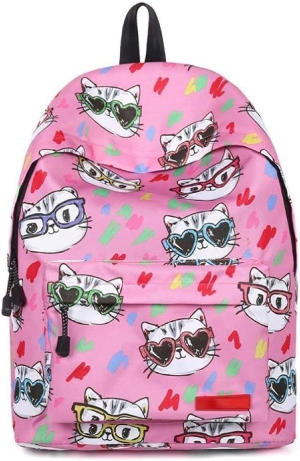 YLBA Women's Large Capacity Waterproof School Bag Cute Outdoor Backpack Cat Cute Pet Casual Backpack
