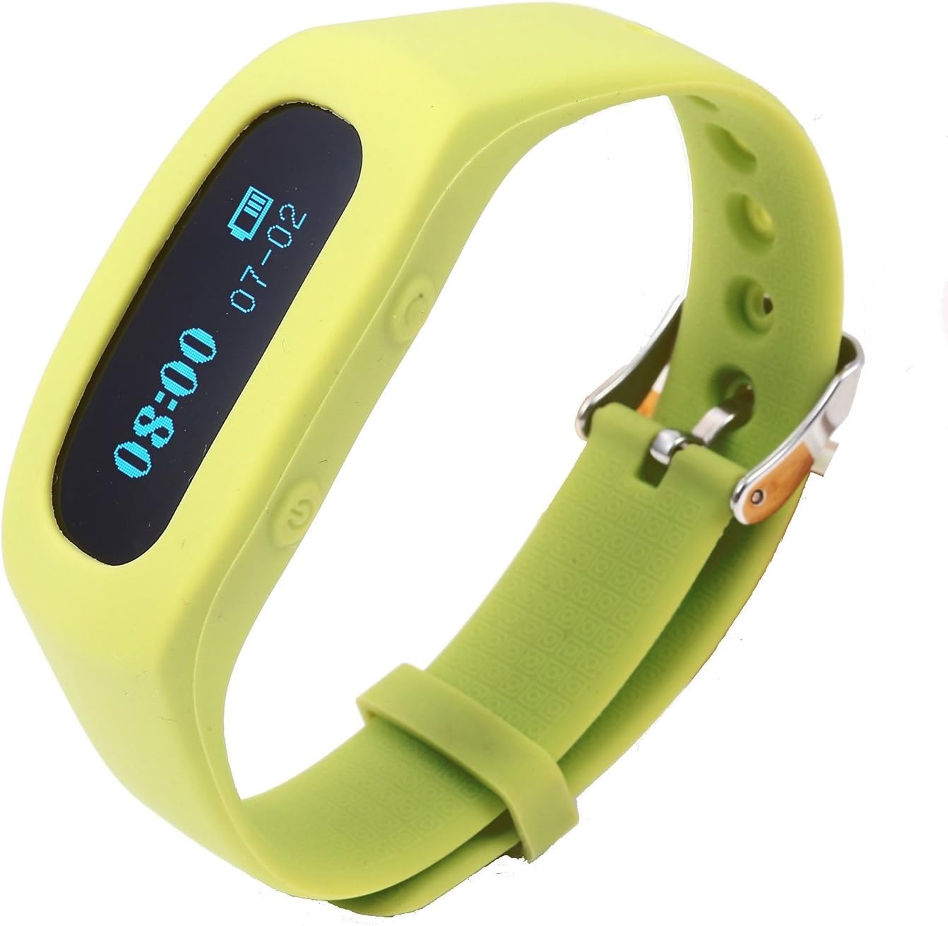 Trasense Fashion Wearable Smart Bracelet with Pedometer Calories/distance/sleep Monitoring,remote Camera, Call Reminder/ Alarm Clock with Vibration (Green)