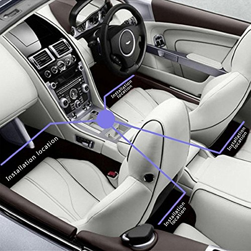 Car Lights Interior,Neon Lights Strip for car,Car Interior Lighting Kit,Multi Mode Change and Wireless Remote Control (Multicolor)