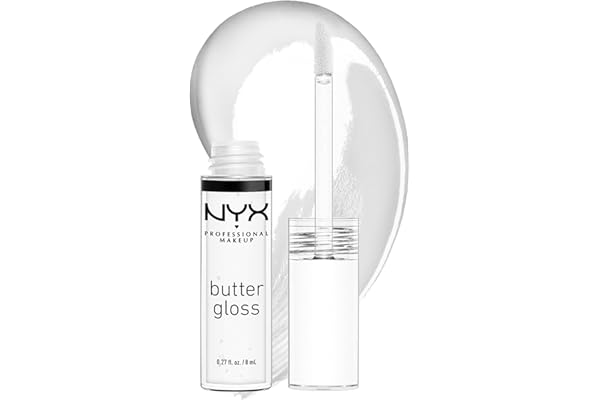 Nyx Professional Makeup Butter Gloss, Non-sticky Lip Gloss - Sugar Glass ,clear