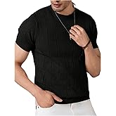 SOLY HUX Men's T-Shirts Short Sleeve Crew Neck Basic Tees Summer Knit Tshirt Tops