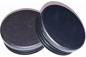 (Pack of 4) 3" OD Round Plastic Cap Plugs | (14-18 Ga - Fits ID 2.83" to 2.90") | 3 Inch Tube Wrangler Bumper End Caps | Fenc