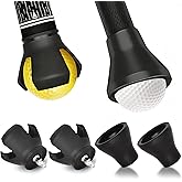 UoreFloo 4-Piece Golf Ball Retriever Set, 3-Prong &amp; Suction Cup Grabbers | For Putter Grip Ends, No-Bend Ball Pickup, Quick Tool-Free Installation, Durable &amp; Compact Design, Golf Gift for Seniors