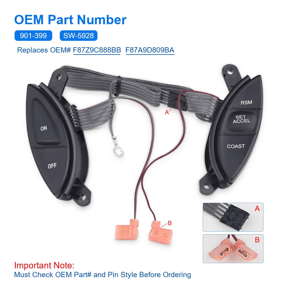 Ford Ranger Buttons Mua Cruise Control Switch Buttons Steering Wheel Mounted Compatible ...