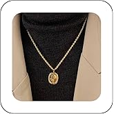 Erimberate Bohemian Sunflower Choker Necklace Gold Flower Pendant Necklace Small Flower Disc Coin Collar Necklace Sunflower Twist Link Chain Necklace Jewelry for Women Gifts