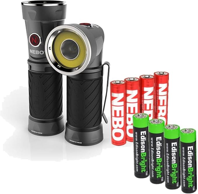 Nebo Cryket worklight/flashlight 6437 with 4 X EdisonBright AAA