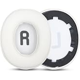 Tune 770NC Ear Pads Replacement Compatible with JBL Tune 760NC - White | Also for Tune 700BT/710BT/720BT/750BTNC/Tune 760NC, Protein Leather Cushions, Memory Foam Ear Cups Cover for Noise Isolation