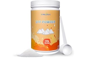 TRILINK DTF Powder for Sublimation 550g / 19.4oz DTF Transfer Powder Hot Melt Adhesive applies to All DTF Transfer Printers for Digital Prints on T-Shirts Textile DTF Supply with DTF PET Film and Ink