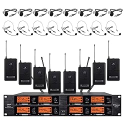 wenwen Wireless Microphone System Pro Audio 8