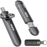 SSK USB Flash Drive 256GB SSD External, TLC NAND Solid State Drive Dual USBC & USBA Ports, Up to 1000MB/s High-Speed Portable 1TB USB Thumb Drive Stick for iPhone 15/16/17 Pro, Mac, Android, PC Backup