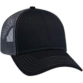 OTTO 6 Panel Low Profile Contrast Vertical Mesh Back Cap