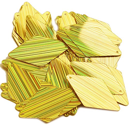 Gold City Lights Reflective Metallic Long Diamond 1.75