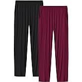 JINSHI Womens Pajama Pants with Pockets Soft Comfortable Lightweight Elastic Drawstring Modal Pajama Bottoms Lounge Pants