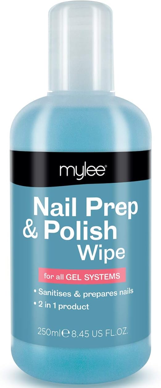 Mylee Prep & Wipe Detergente per Unghie 250ml, Cleaner per Smalto Gel