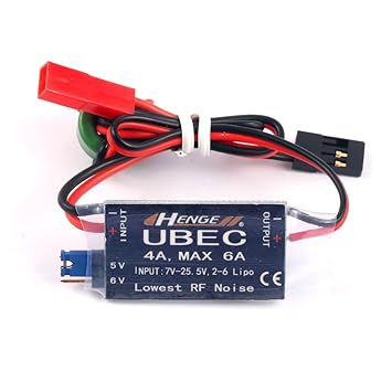 FEICHAO 4A UBEC Eingang 7V-25.5V 2-6S Lipo Ausgang 5V 6V / 4A Kontinuierlich Max 6A Wechselmodus BEC für RC Hubschrauber