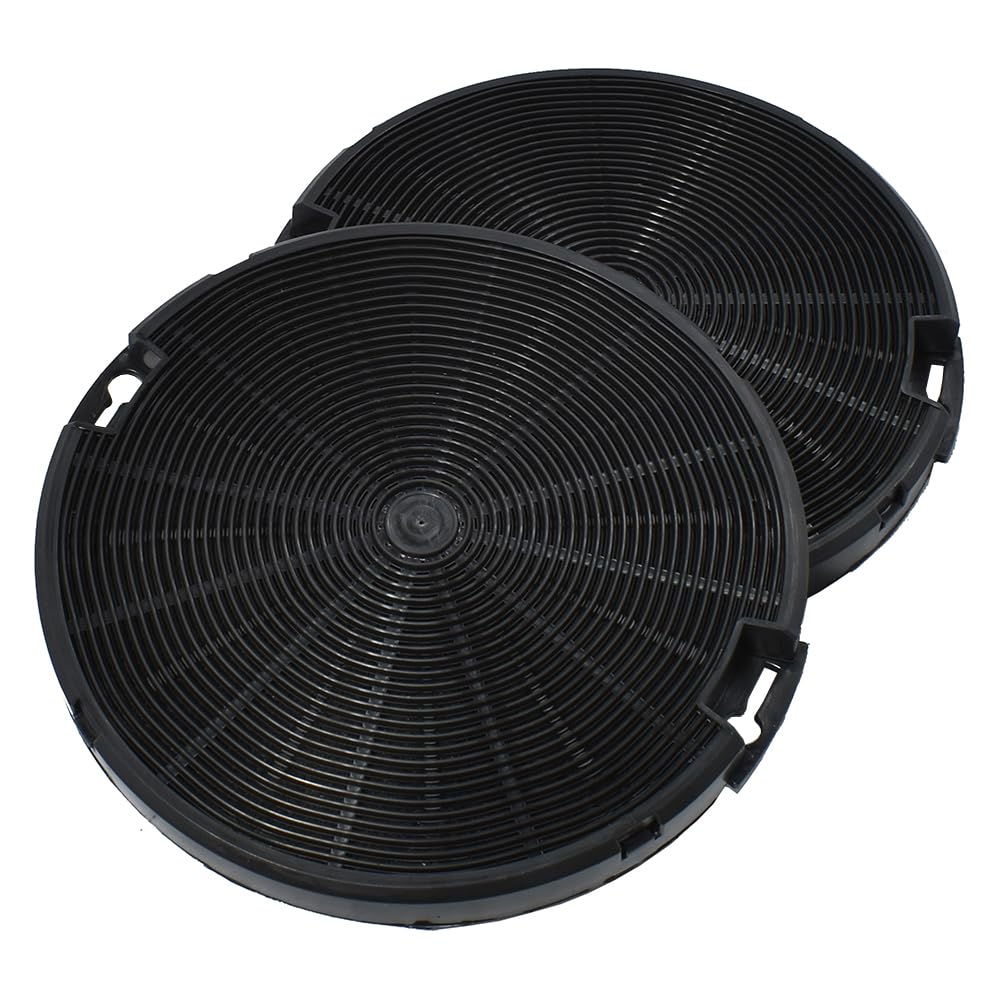 AllSpares Activated Carbon Filter (x2) for Cooker Hoods Suitable for I.KE.A. Nyttig Fil400, AEG-Electrolux EFF75 4055093712, Faber 112.0067.944/112.0254.245 and Franke 112.0067.942/1 12006 7942