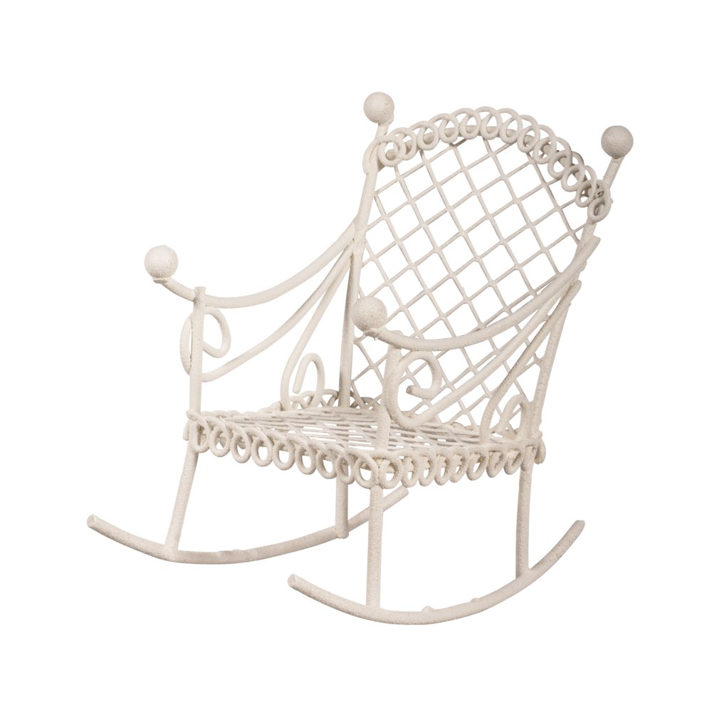 Rayher Mini Rocking Chair White 5.3 x 8 x 7.5 cm