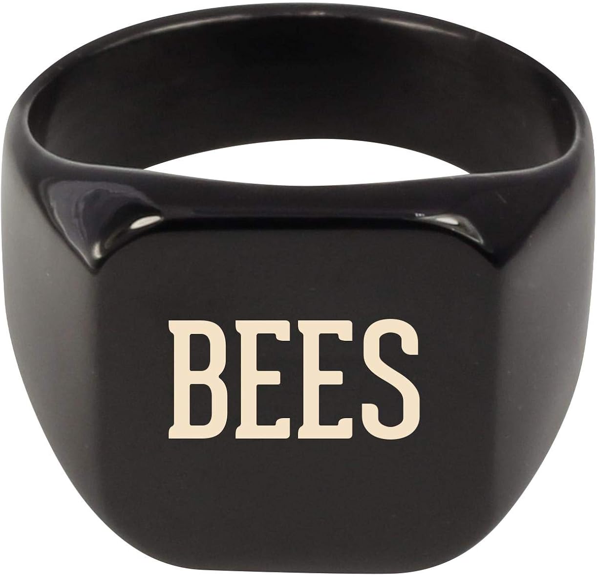 Molandra Products Bees - Adult Last Name Stainless Steel Ring