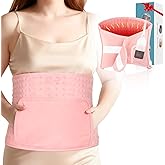 51" Heating Pad for Period Cramps Built with Hand Warmer Pocket, Controller Pocket & 9.84ft/3M Extra-Long Cord, Adj. Temp Timer Auto Shut Off Wrap Around Heated Pad for Women Back Abdomen Pain Relief